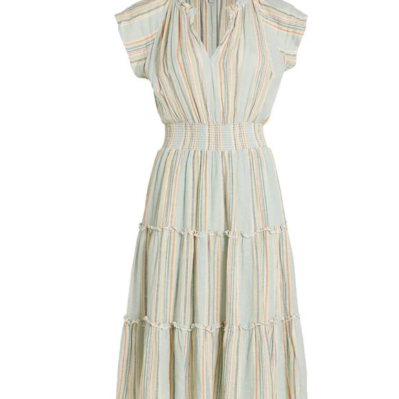 Rails Amellia Stripe Linen Midi Dress - Picture 4 of 8